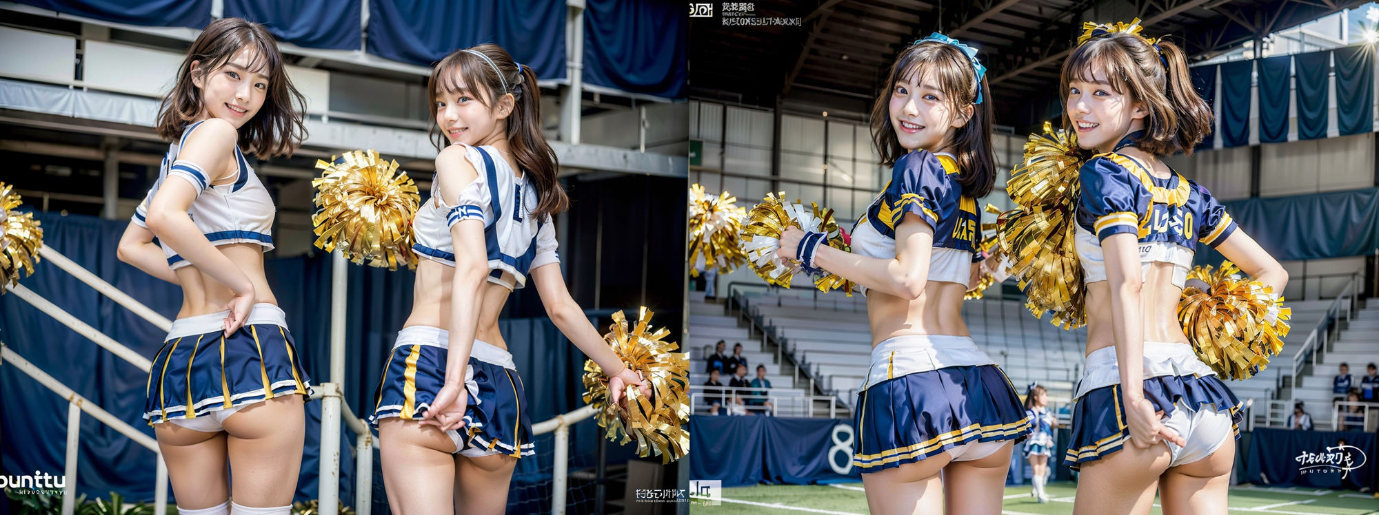 スカートが短すぎる！チアガール！！ パンツ丸見え！！！ 200P サンプル2ページ目
