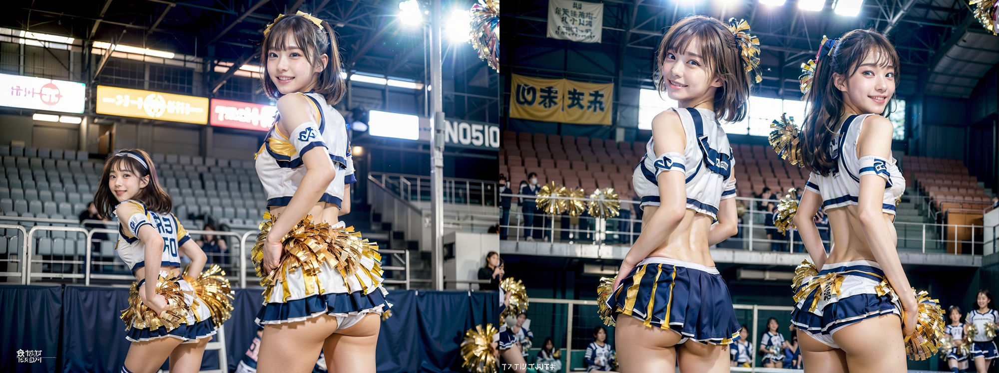 スカートが短すぎる！チアガール！！ パンツ丸見え！！！ 200P サンプル3ページ目