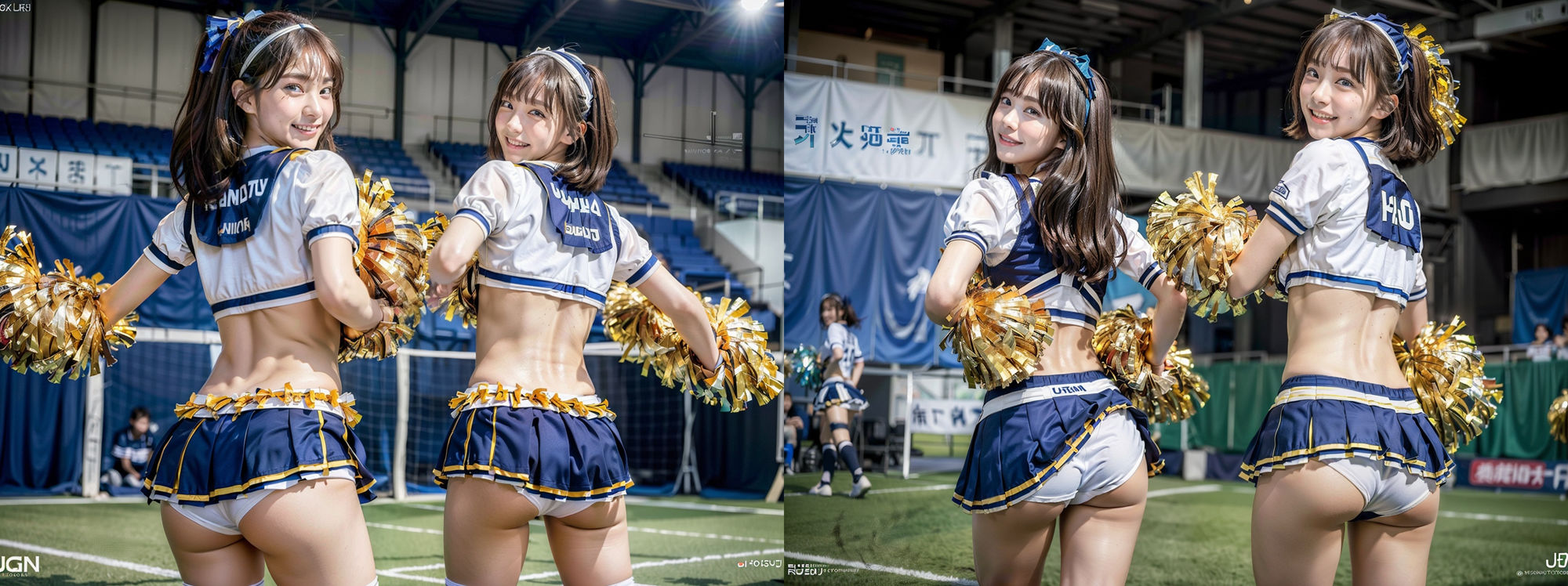 スカートが短すぎる！チアガール！！ パンツ丸見え！！！ 200P サンプル8ページ目