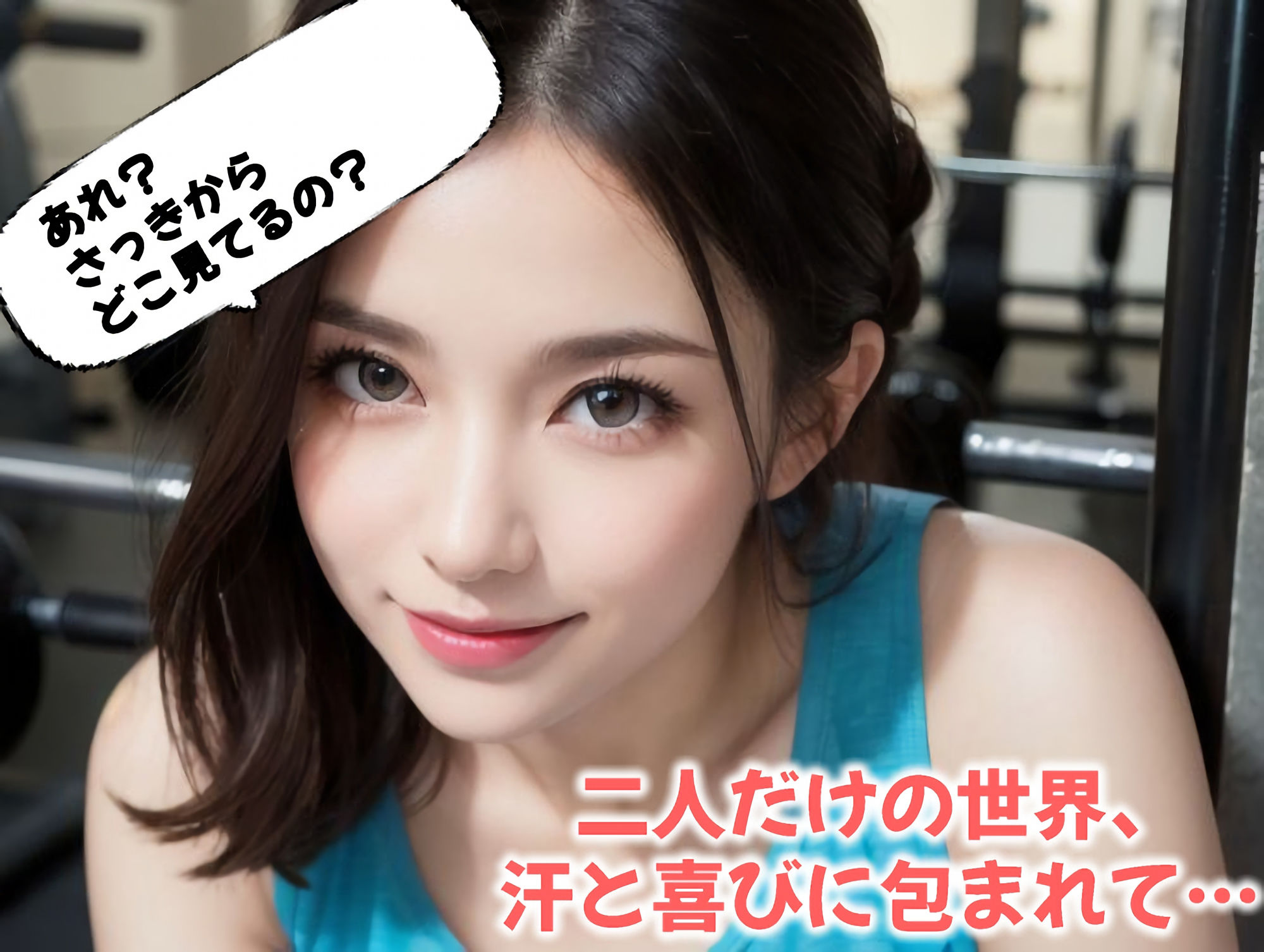谷間がすごい！パーソナルジムで出会ったHなトレーナーとやりまくる（全293ページ）【高画質モデル】 サンプル2ページ目