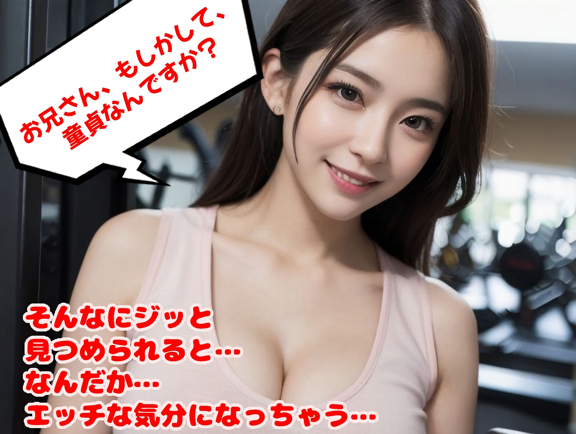谷間がすごい！パーソナルジムで出会ったHなトレーナーとやりまくる（全293ページ）【高画質モデル】 サンプル3ページ目