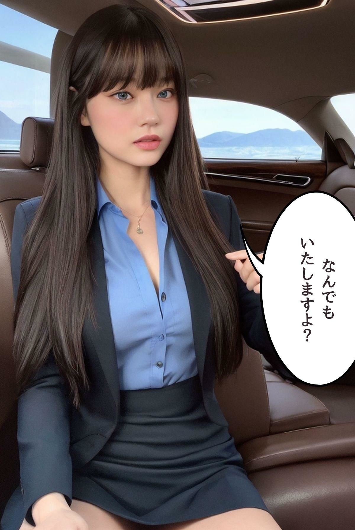 うちの秘書は…優秀でエロい プライベートジェットで…移動の車で…射精管理 サンプル1ページ目