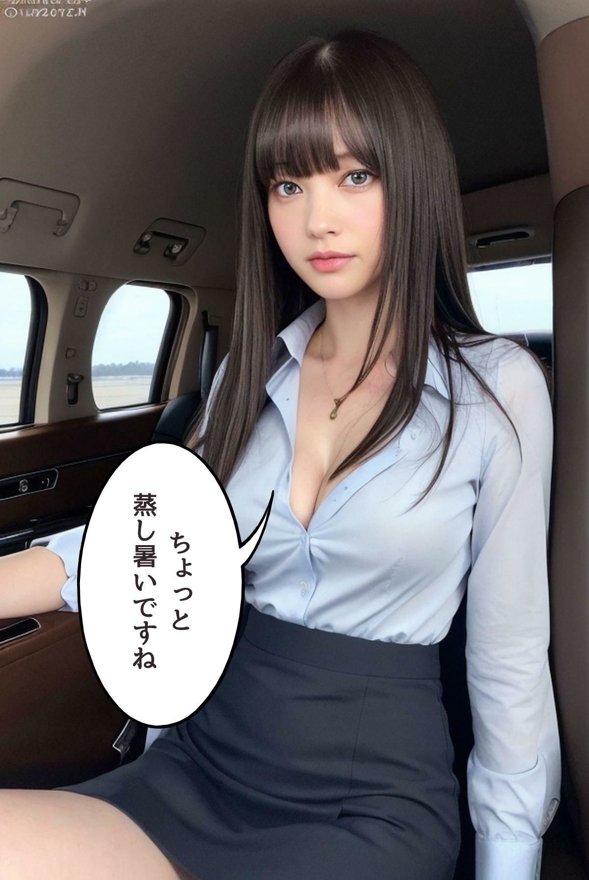 うちの秘書は…優秀でエロい プライベートジェットで…移動の車で…射精管理 サンプル2ページ目