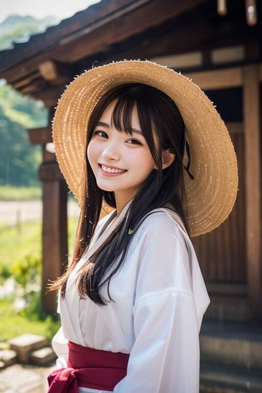 AI生成美女写真集 vol1 神社美女 サンプル1ページ目