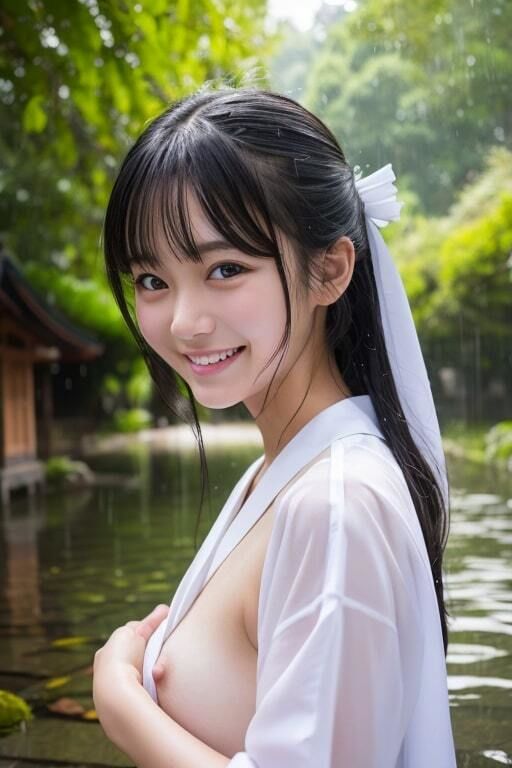 AI生成美女写真集 vol1 神社美女 サンプル4ページ目