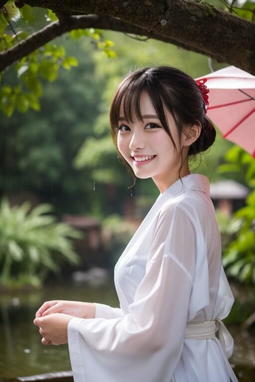 AI生成美女写真集 vol1 神社美女 サンプル8ページ目