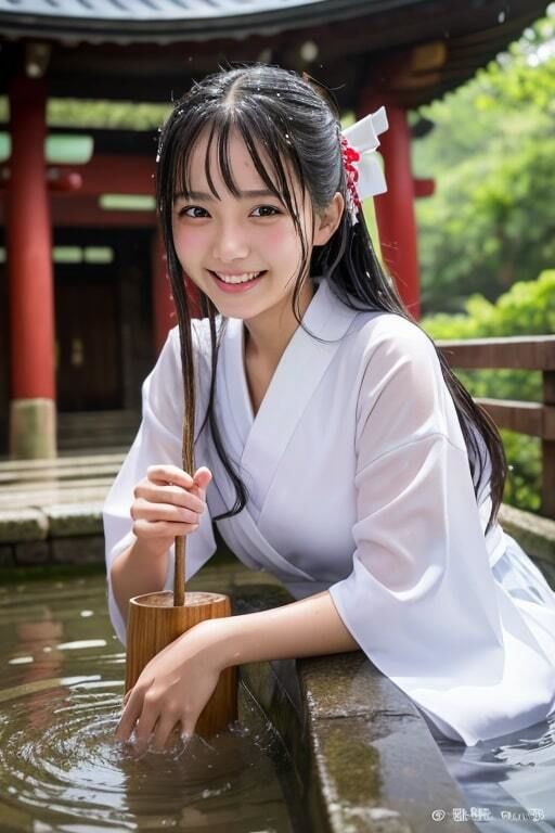 AI生成美女写真集 vol1 神社美女 サンプル9ページ目