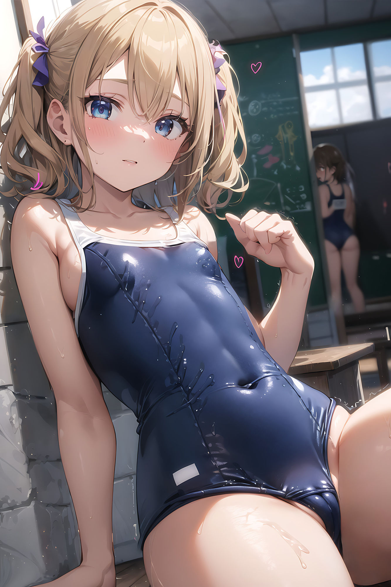 スク水×美少女 サンプル1ページ目