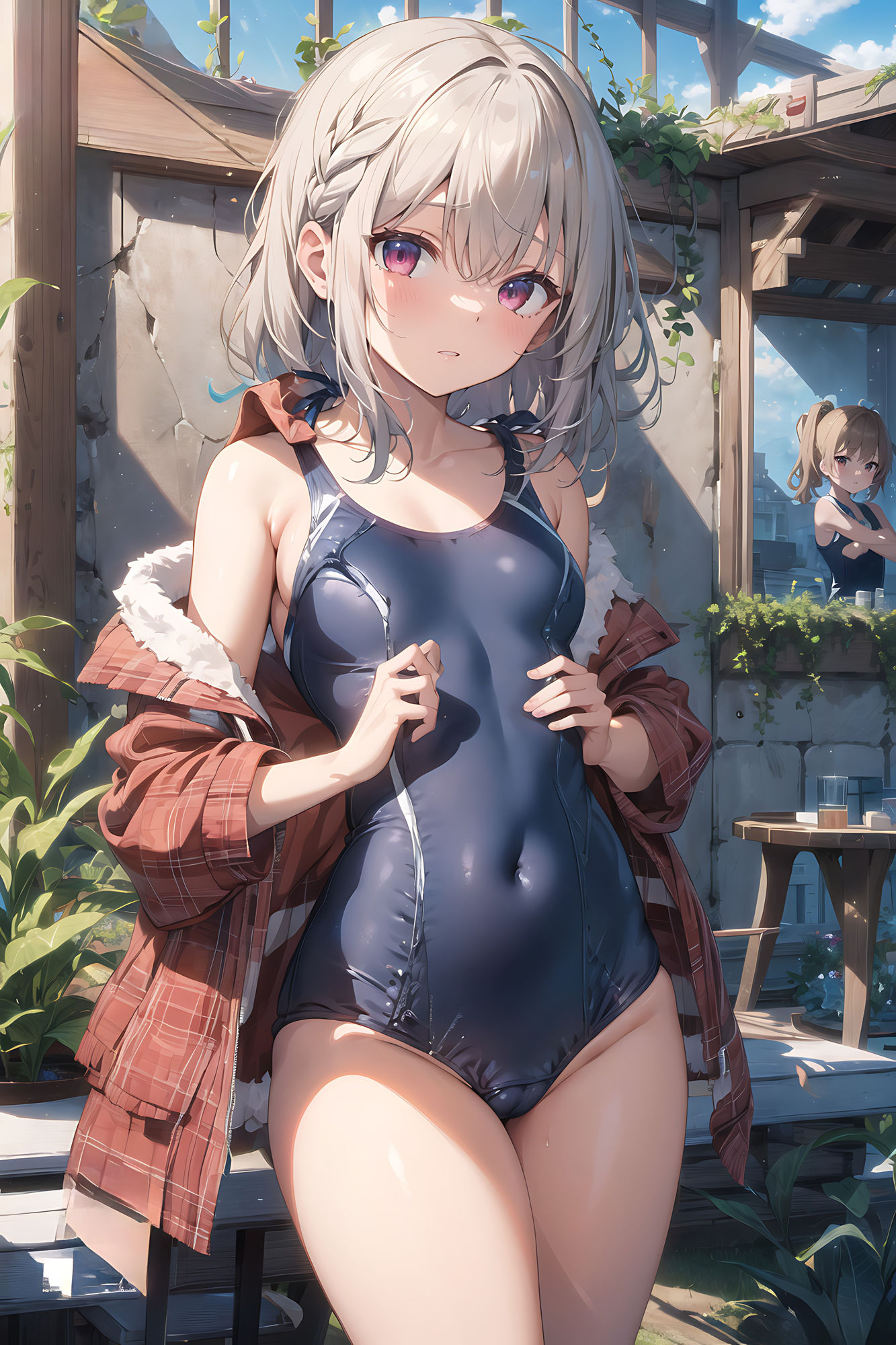 スク水×美少女 サンプル2ページ目