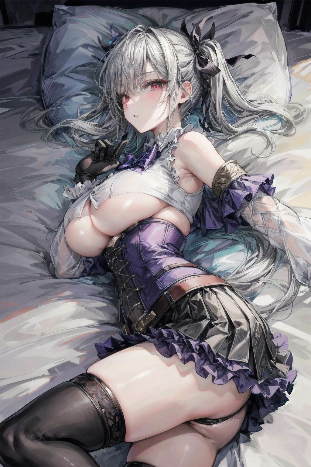 巨乳ゴシックな彼女とイチャラブセックス サンプル2ページ目