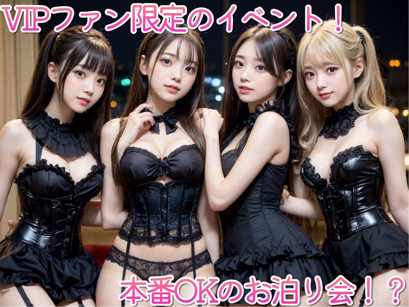 アイドルハーレム♪ VIPファン限定中出しお泊り会♪ サンプル1ページ目