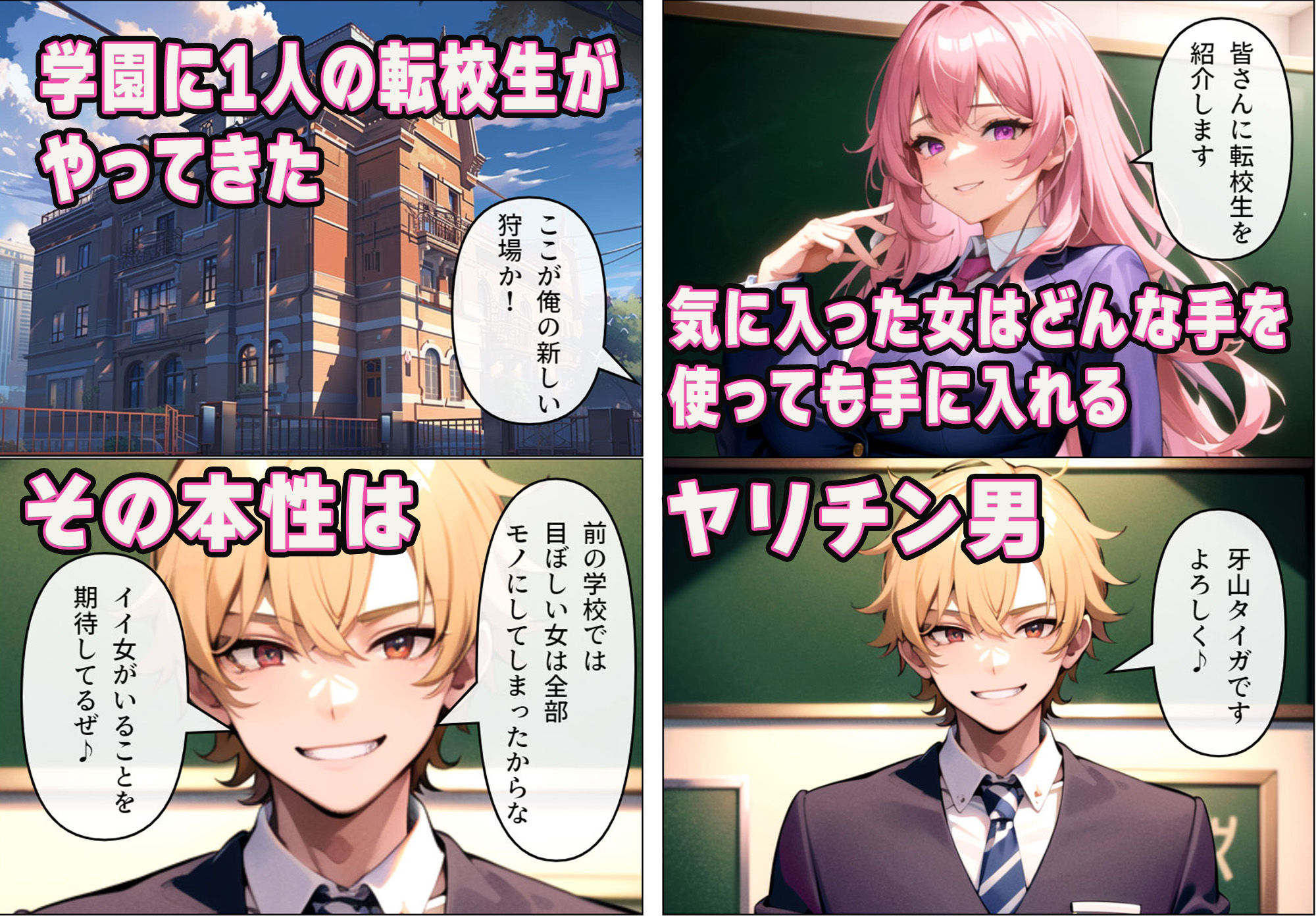 巨乳女子がヤリチン転校生に寝取られる 淫らに変えられる彼女-水瀬瑞穂編- サンプル1ページ目