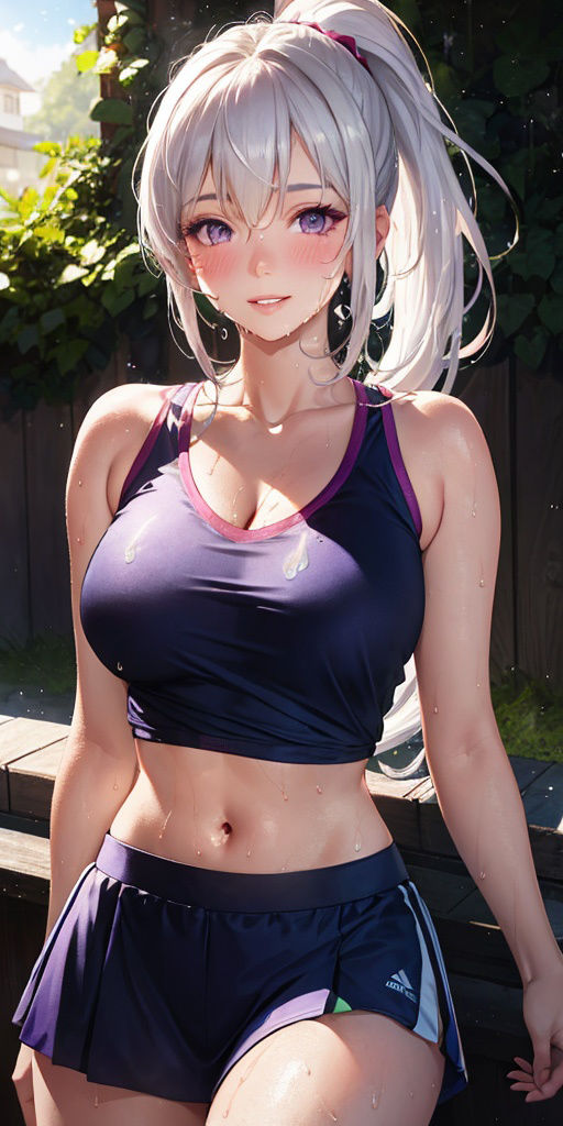 巨乳美女【妄想イラスト美女図鑑vol.23】 サンプル2ページ目