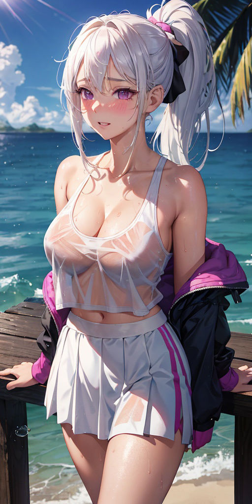 巨乳美女【妄想イラスト美女図鑑vol.23】 サンプル3ページ目