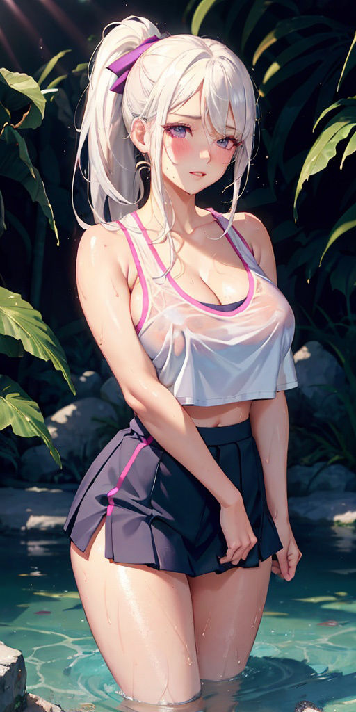 巨乳美女【妄想イラスト美女図鑑vol.23】 サンプル4ページ目