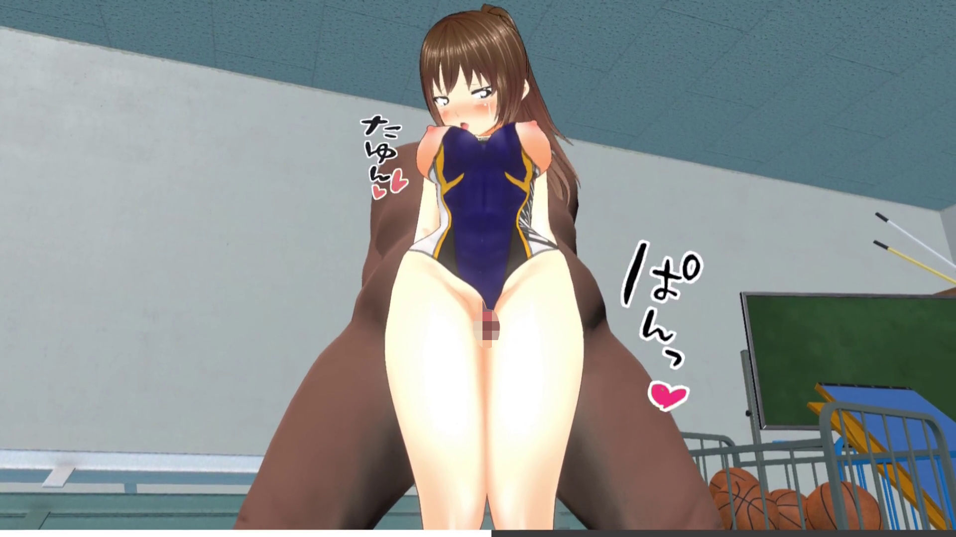 【3Dループアニメ】変態学園長が水泳部の藤宮みずほにムラムラして鬼ピス特別コーチング サンプル2ページ目