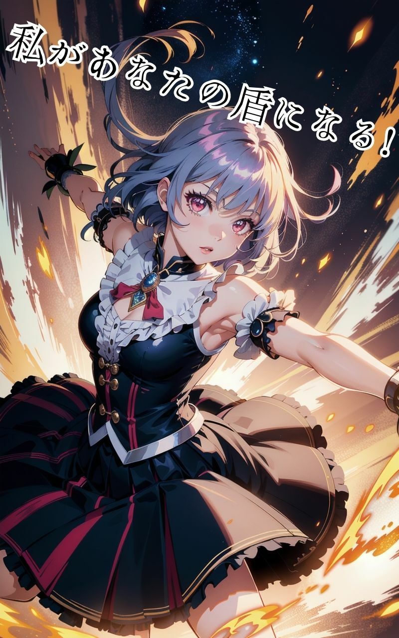 半裸で戦う魔法少女の彼女、守られる僕。 サンプル1ページ目