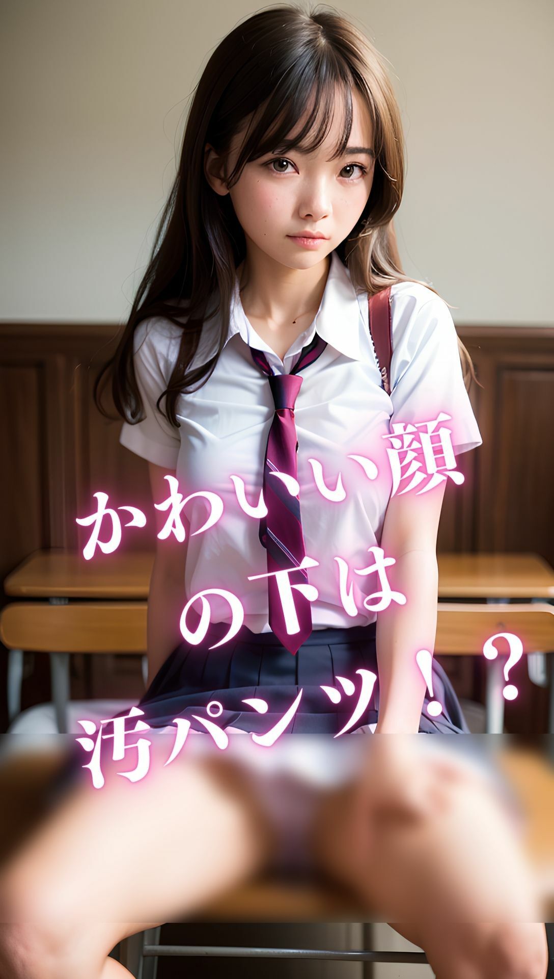 女子校生のスカートの下は汚パンツ！？ノーパン！？ サンプル4ページ目