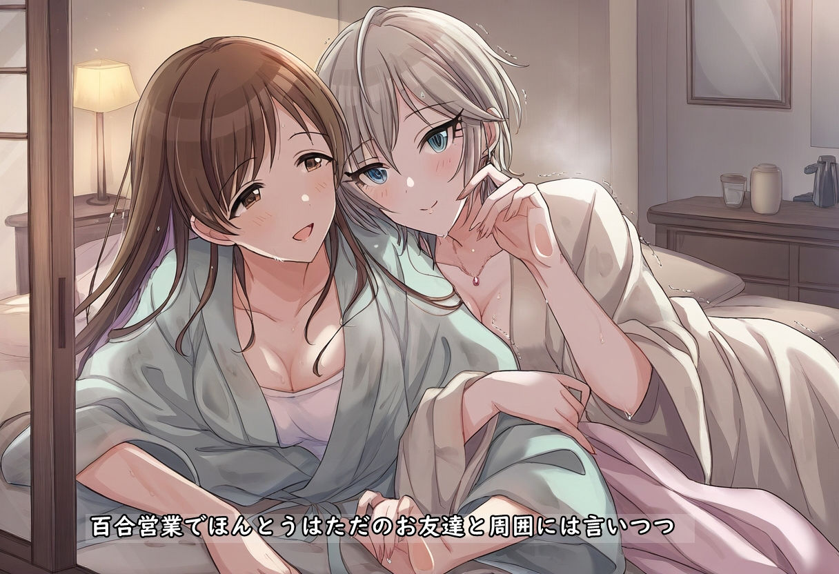 ユリハサ！ 百合営業しているアイドルのPになったら本当にレズってた二人の間に挟まることになりました サンプル1ページ目