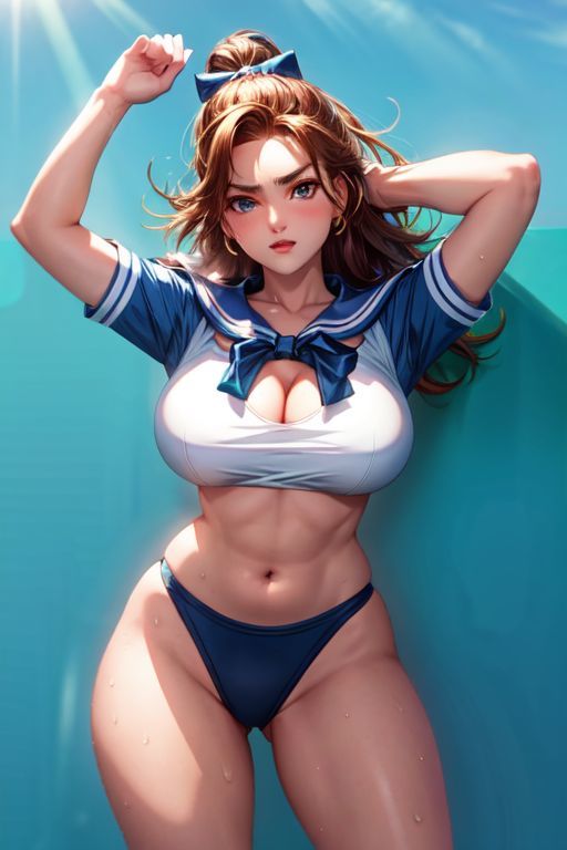 爆乳AIセーラーハイレグビキニ1 サンプル4ページ目