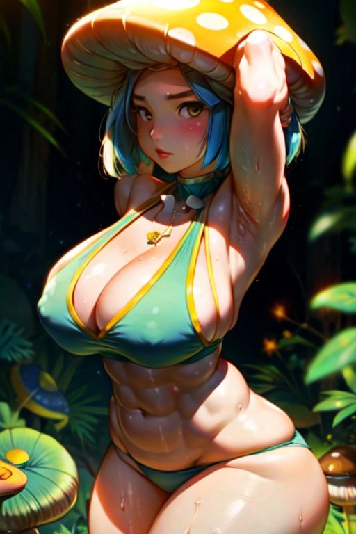 爆乳AIキノコ娘1 サンプル4ページ目