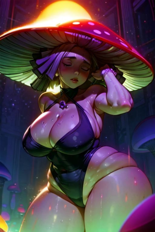 爆乳AIキノコ娘1 サンプル6ページ目