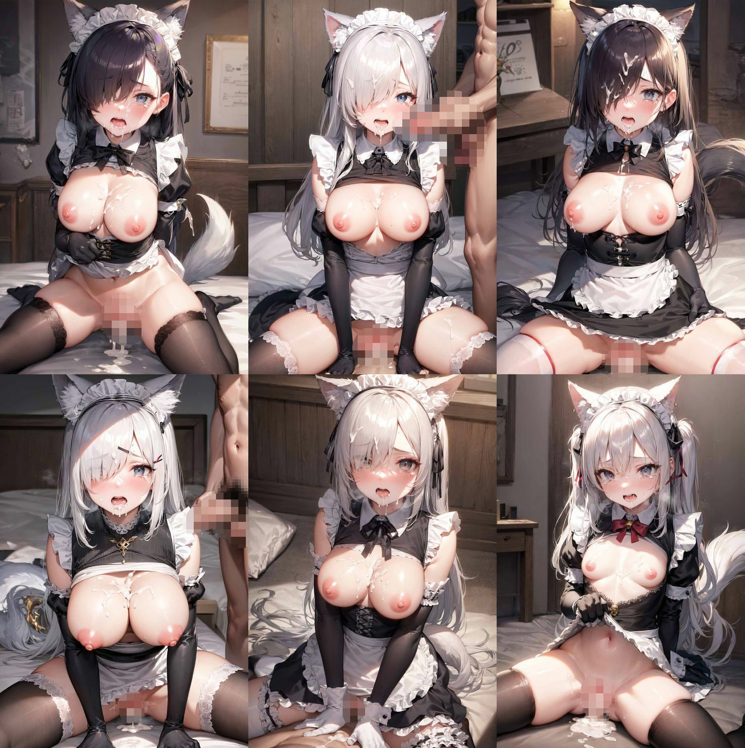 猫耳メイドに拘束中出し サンプル1ページ目