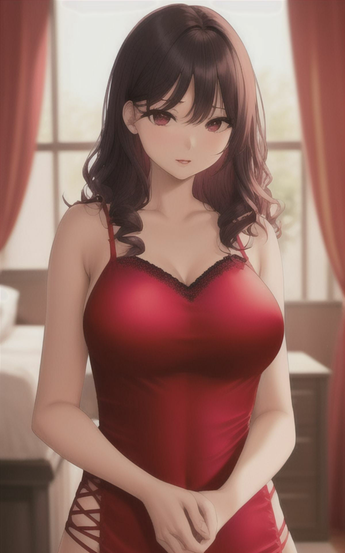 AI美女イラストvol.22僕の彼女とランジェリー サンプル4ページ目