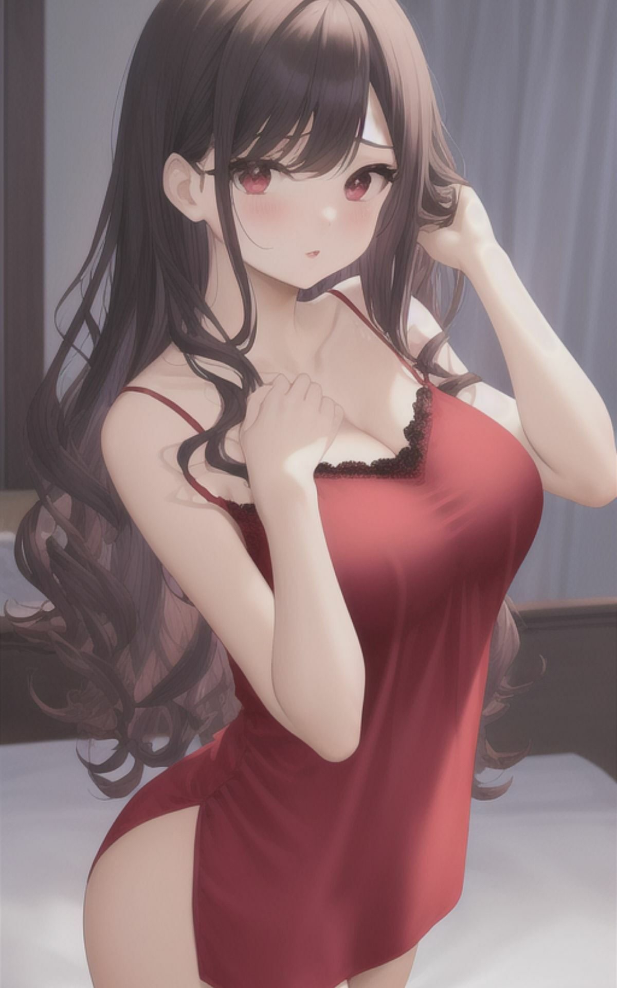 AI美女イラストvol.22僕の彼女とランジェリー サンプル6ページ目