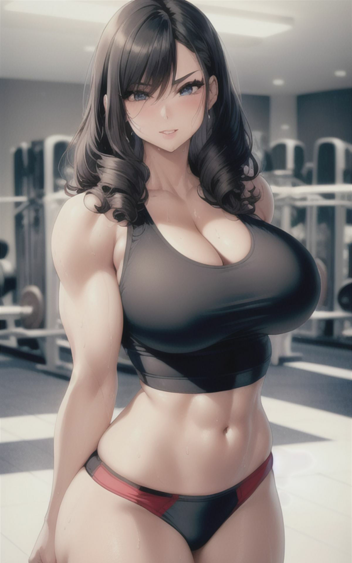 AI美女イラストvol.24筋肉女子が好き サンプル3ページ目