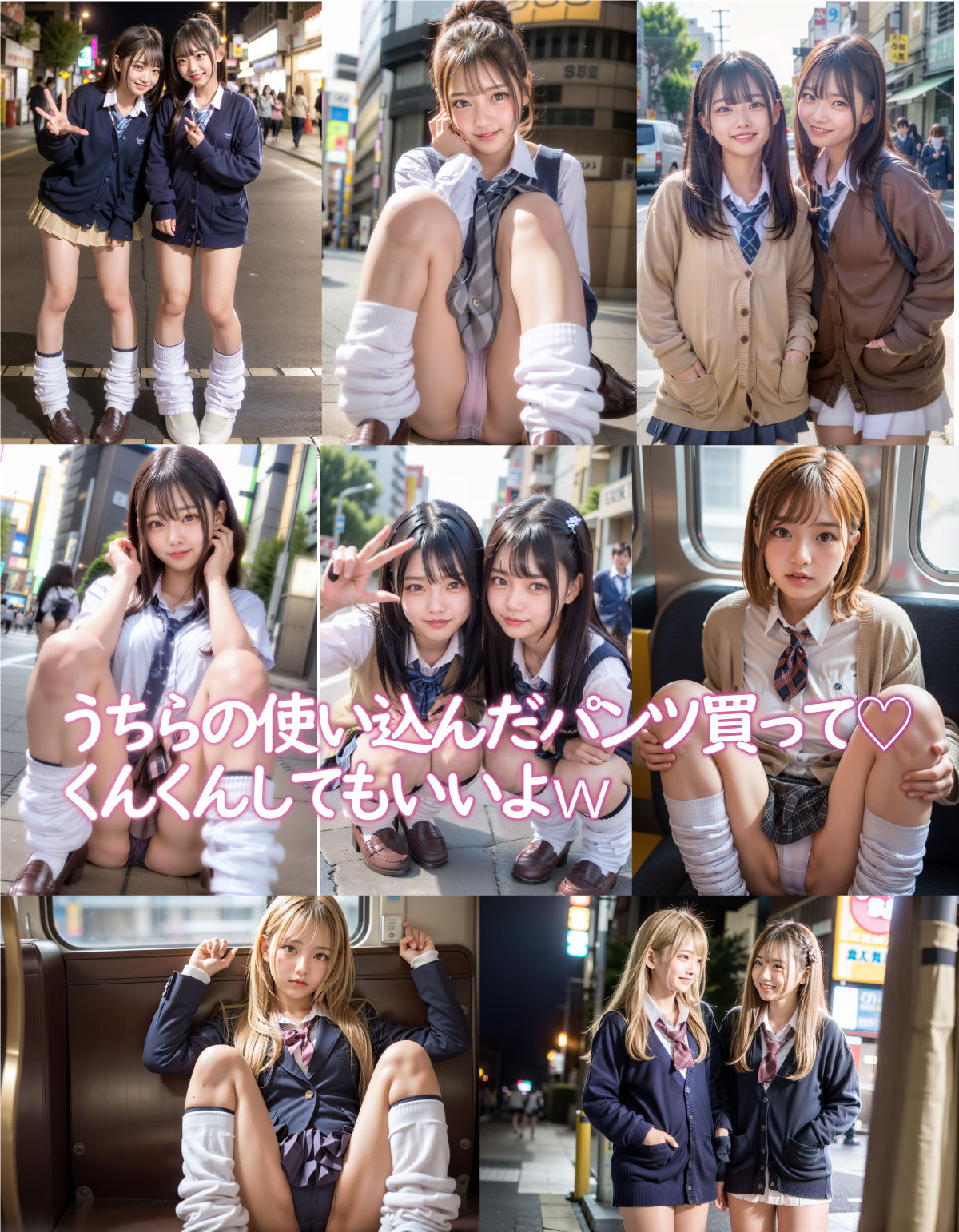 【高画質】えっちな生パンツシリーズ 2見せたがりJKちゃん サンプル2ページ目
