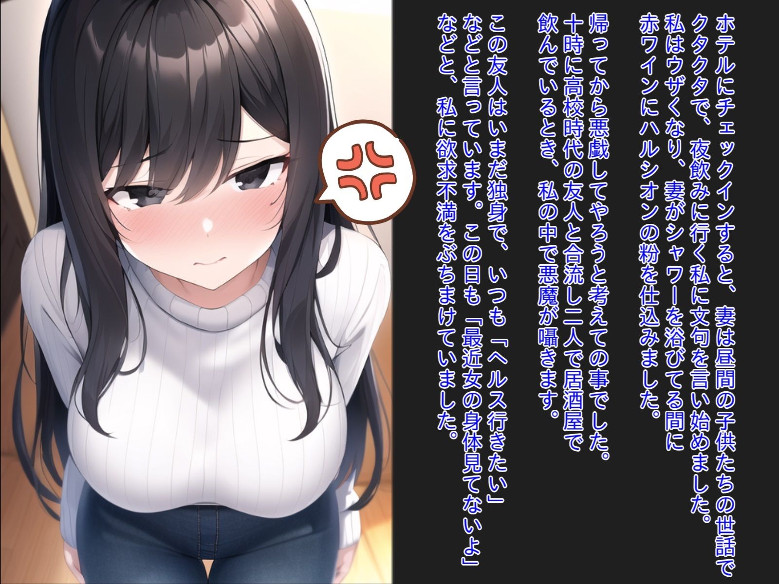 眠らせた妻と性欲の強い友人を二人っきりにしたら、容赦なく孕まされてしまった件。 サンプル6ページ目