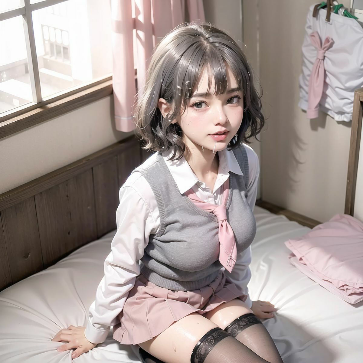 【132枚】痴女女子校生が部屋でオナニー 女子校生のエッチな部屋3 サンプル4ページ目