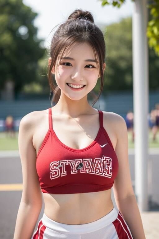 AI生成美女写真集 vol8 チアガ美女 サンプル1ページ目