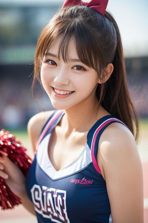 AI生成美女写真集 vol8 チアガ美女 サンプル4ページ目