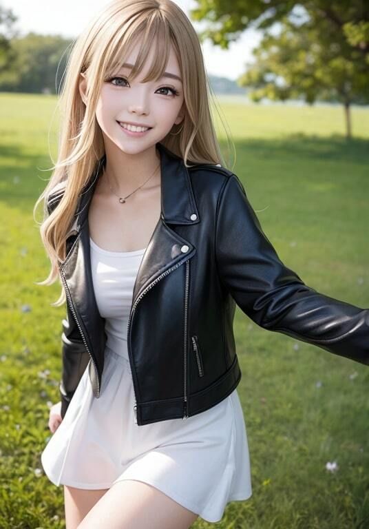 AI生成美女写真集 vol11 レザー美女 サンプル3ページ目