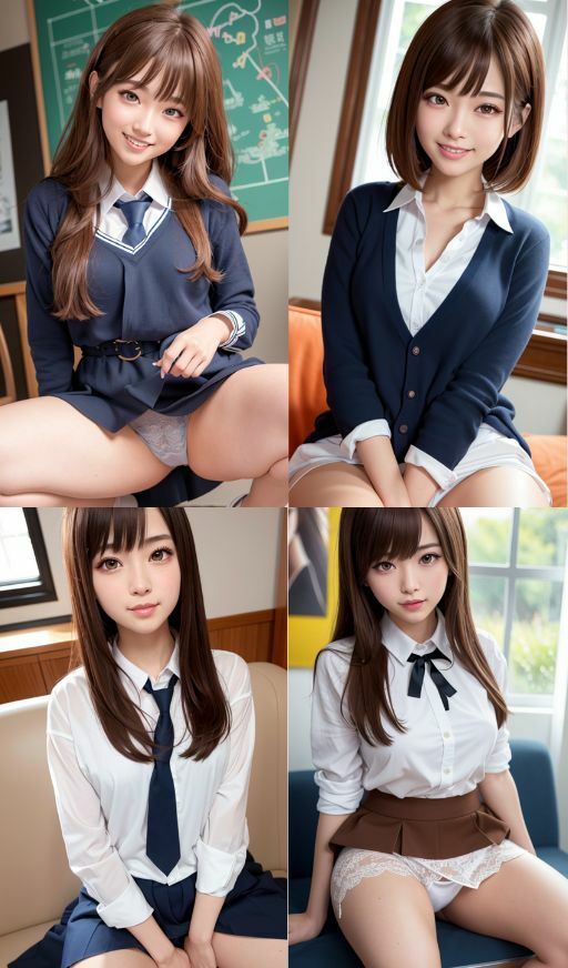 AI美女おぱんつJK〜おぱんつJKこすちゅーむ〜 ぱんつ ぱんちら ぱんもろ パンティ M字開脚 日本人 美人 美少女 女子校生 女子校生 学校 学園 制服 生徒 教師 グラビア写真集 アイドル 可愛い 激カワ 巨乳 並乳 むちむち スポーツ コスプレ AI生成 サンプル3ページ目