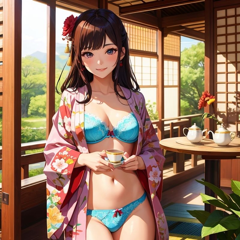 着物でHなお茶会 サンプル1ページ目