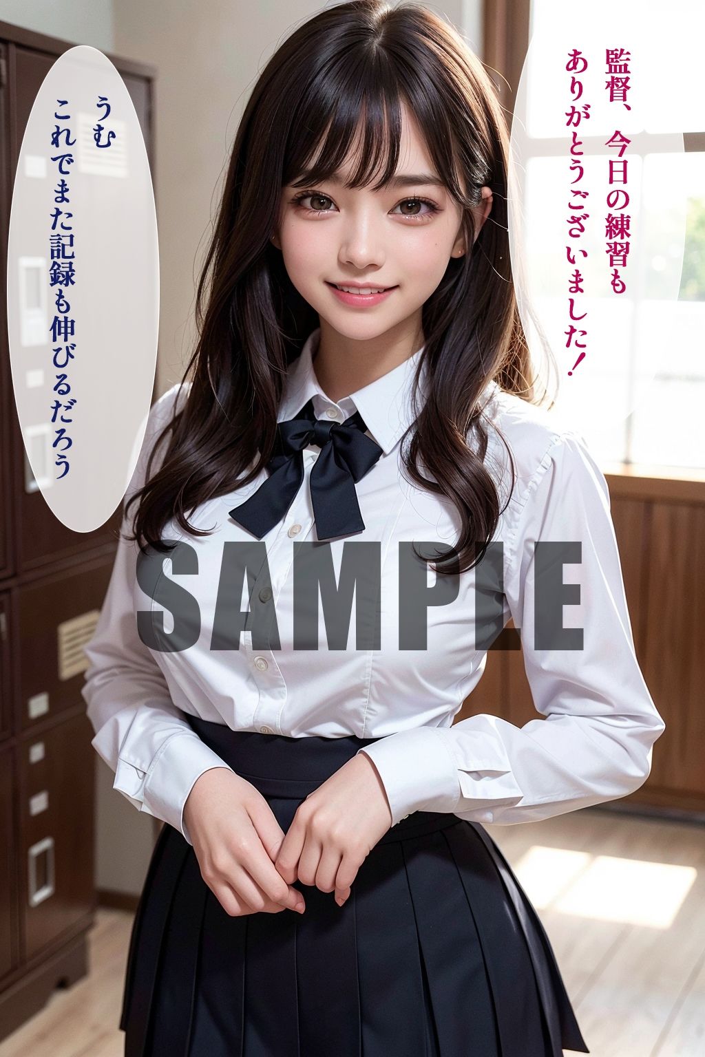 陸上女子校生 ガチ性特訓（セリフ付き） サンプル2ページ目