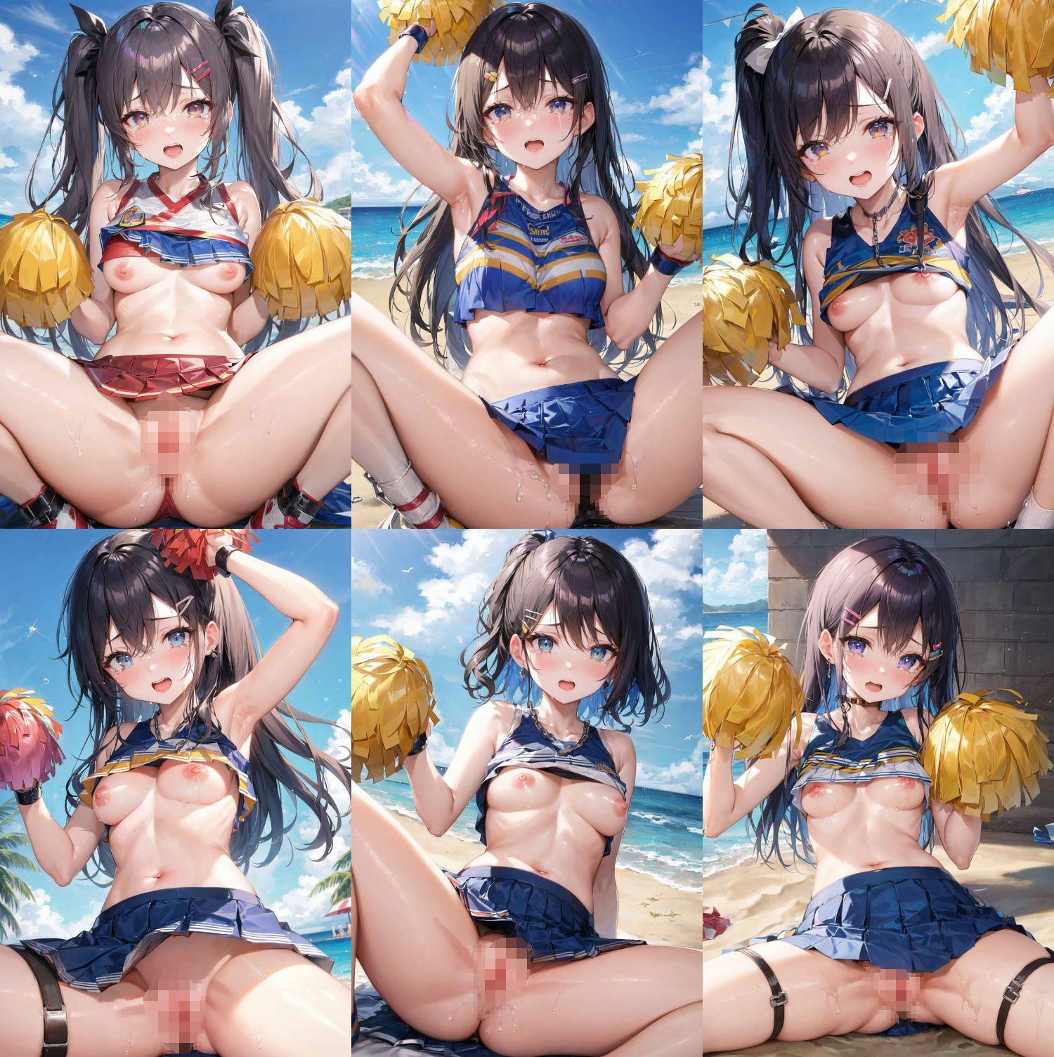 野外で拘束犯●れチアガール サンプル8ページ目