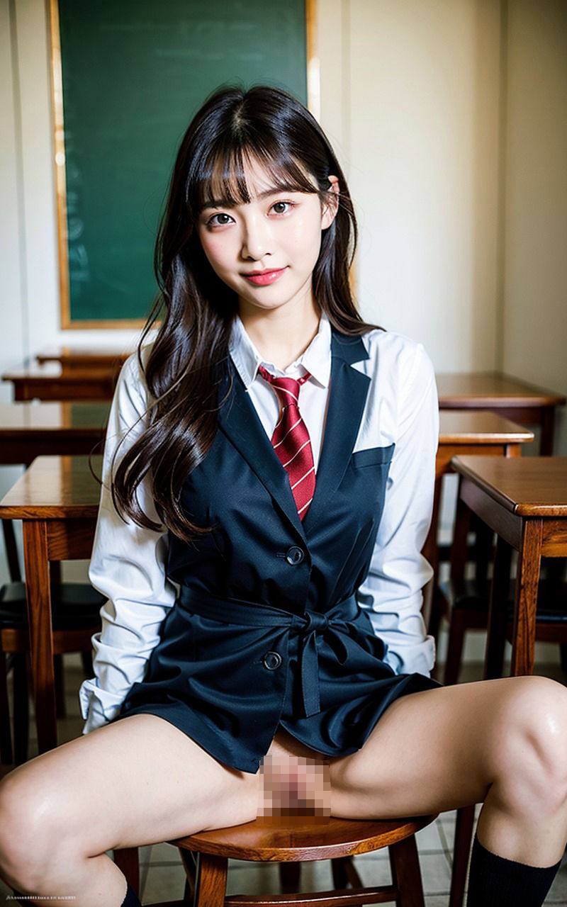 可愛くて美女揃いのJK開脚おまんこが丸見え写真集（モザ処理済み） 1巻 サンプル6ページ目