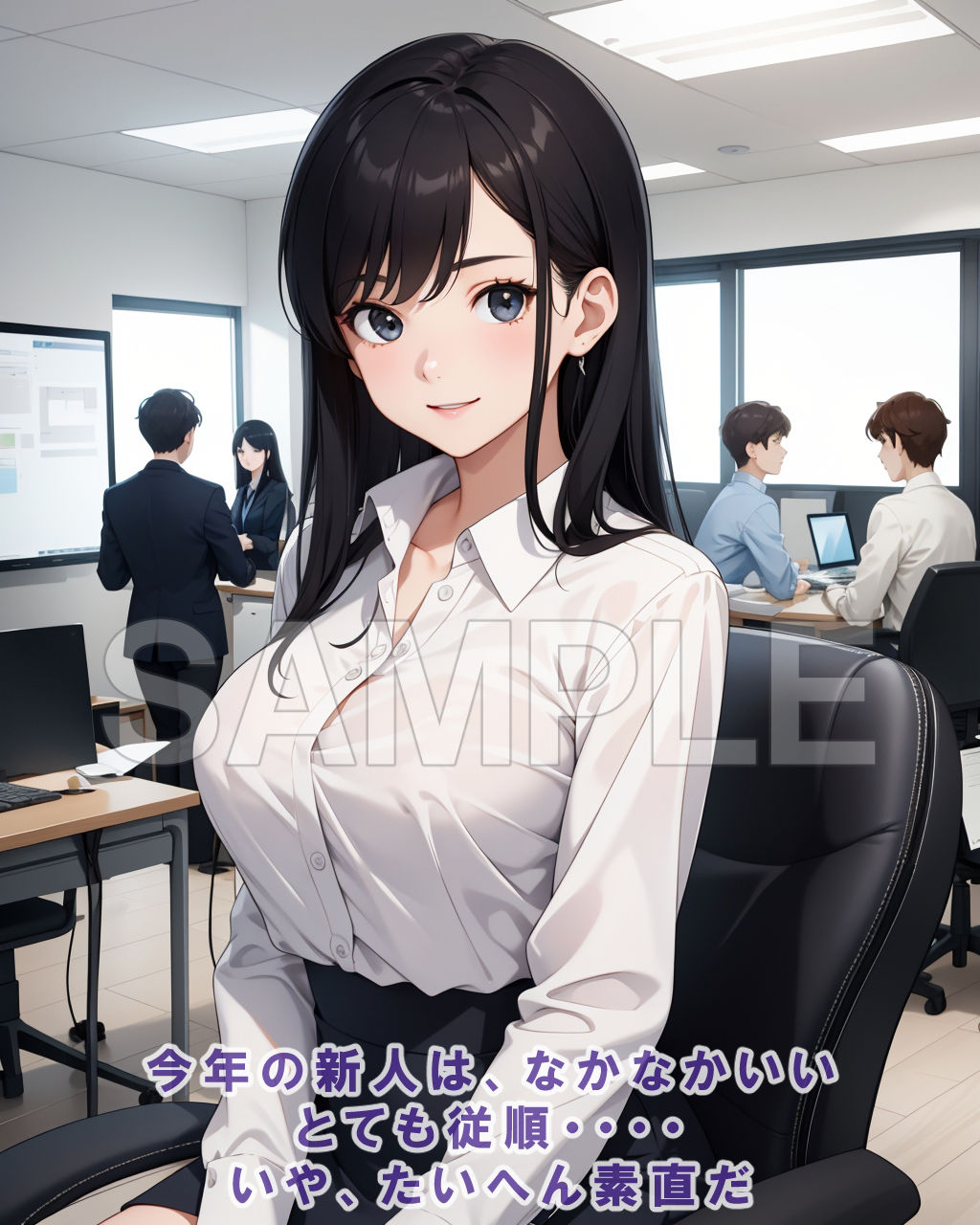 接待課のHな新人教育 サンプル1ページ目