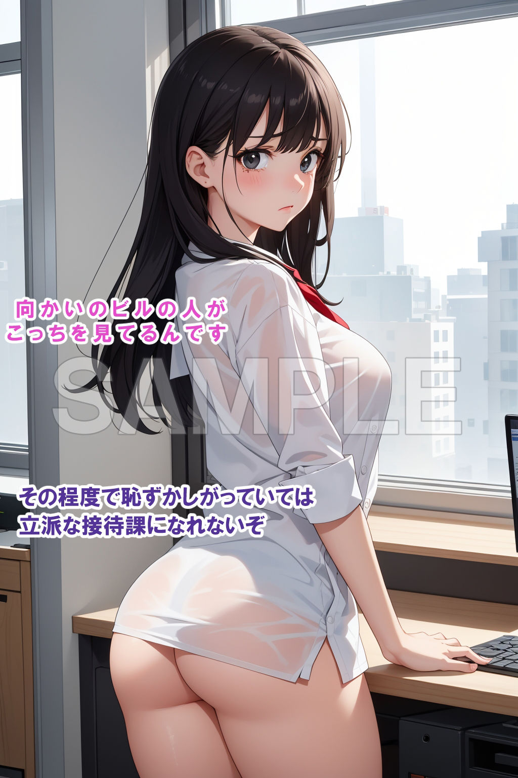 接待課のHな新人教育 サンプル2ページ目