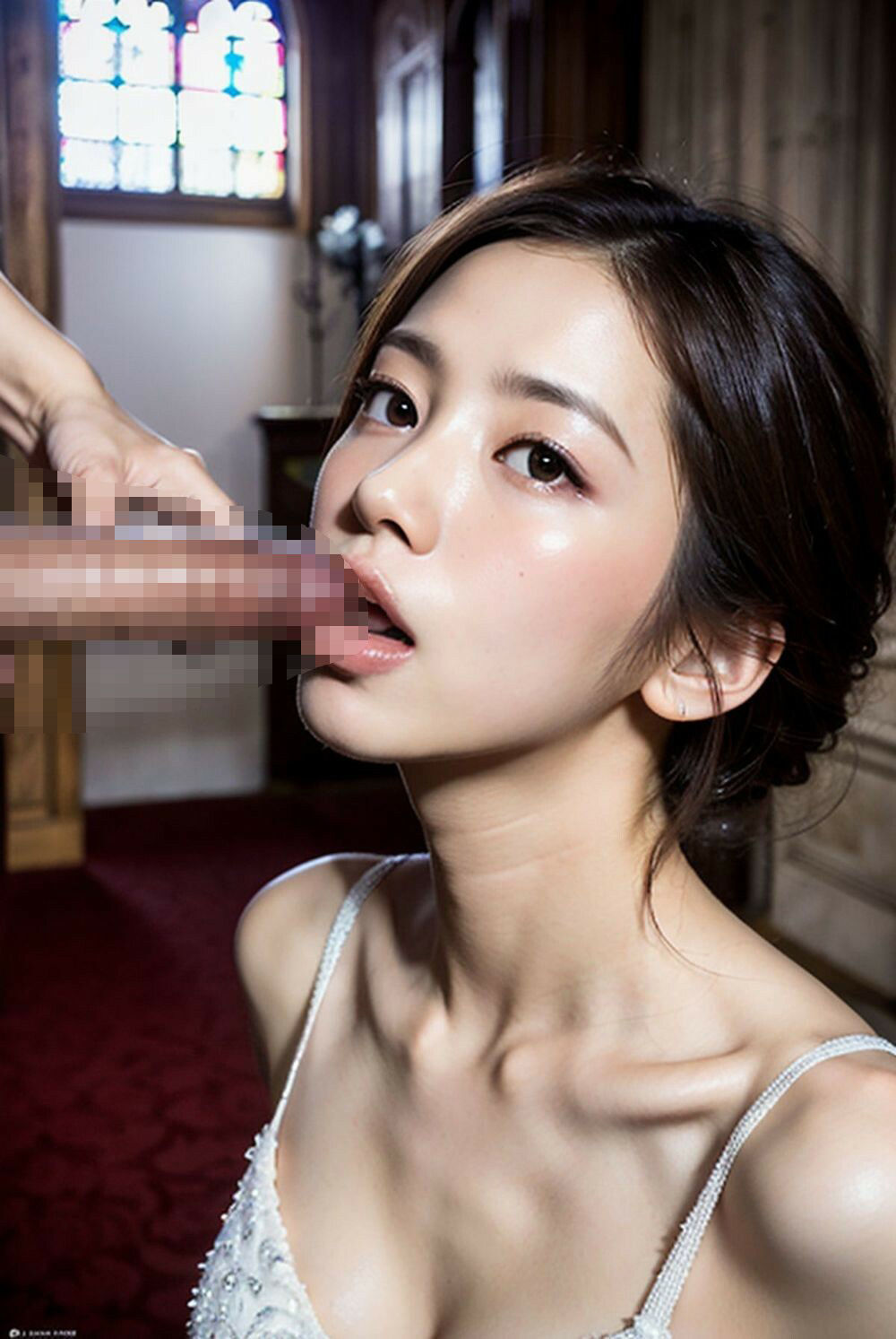 「健やかなる時も、病める時も私、ド淫乱でごめんなさい」ウェディングぶち壊し サンプル8ページ目