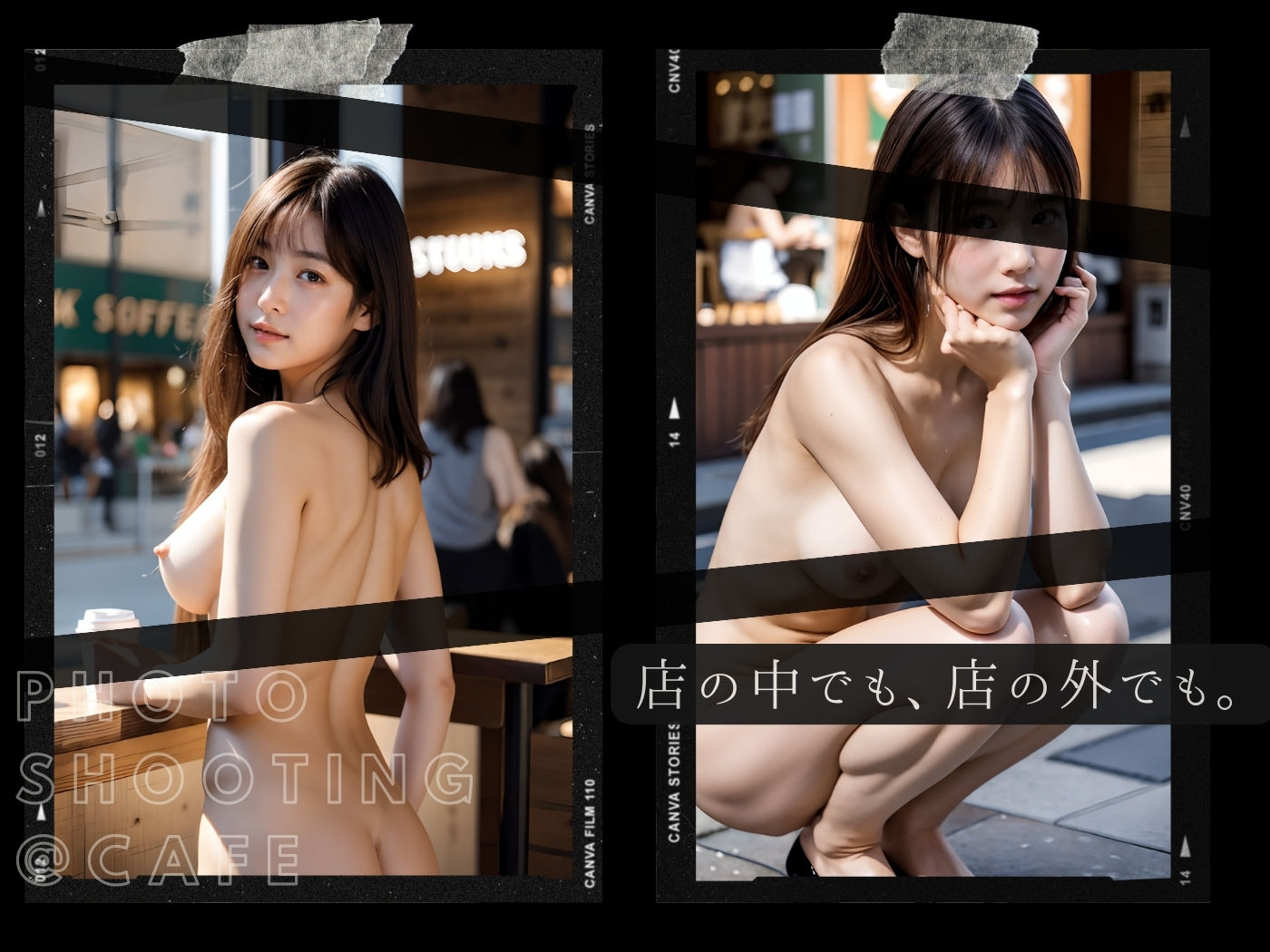 東京露出少女 - あのカフェで全てを脱いだ美少女たち サンプル2ページ目