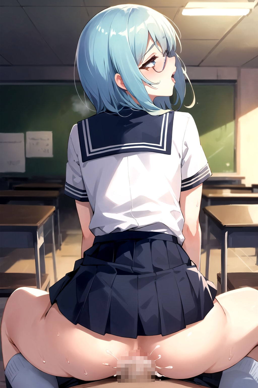 爆乳メガネ美少女パート2 サンプル4ページ目