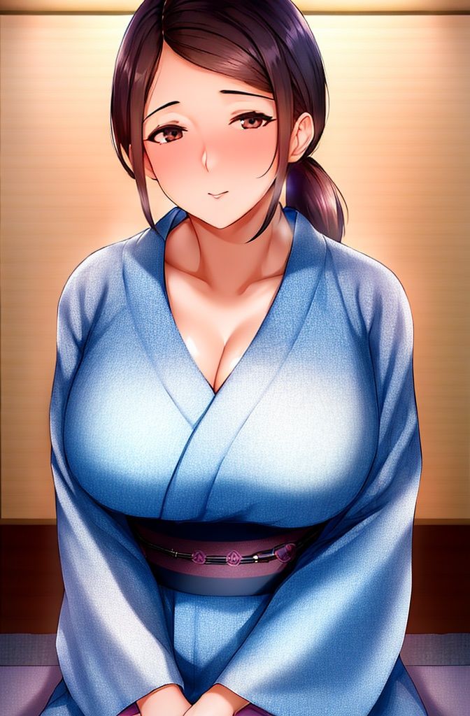 着物美女【妄想イラスト美女図鑑vol.25】 サンプル2ページ目