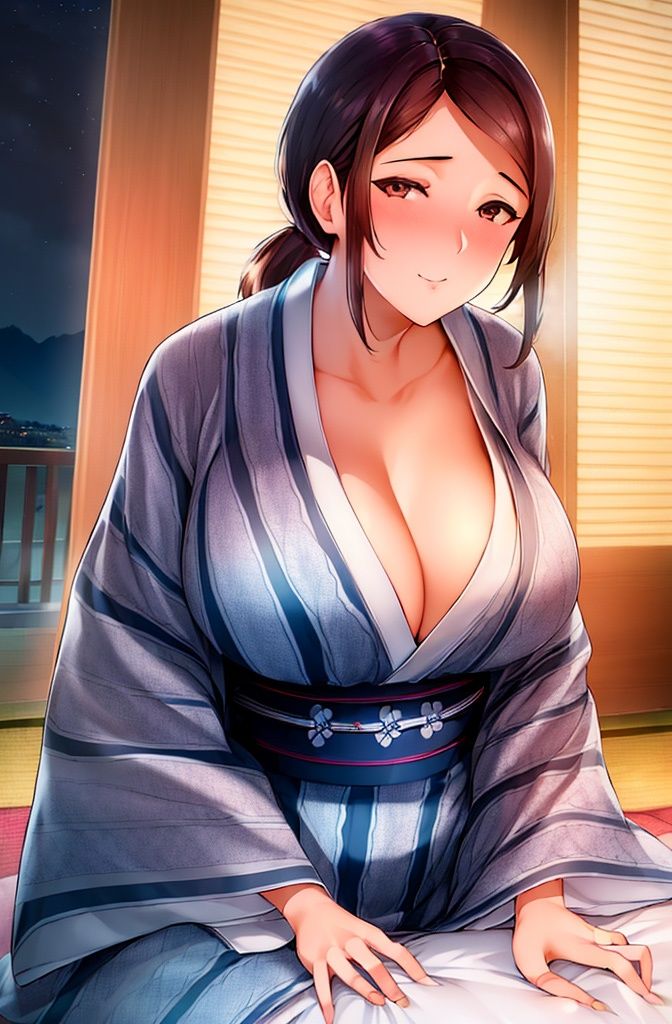 着物美女【妄想イラスト美女図鑑vol.25】 サンプル5ページ目