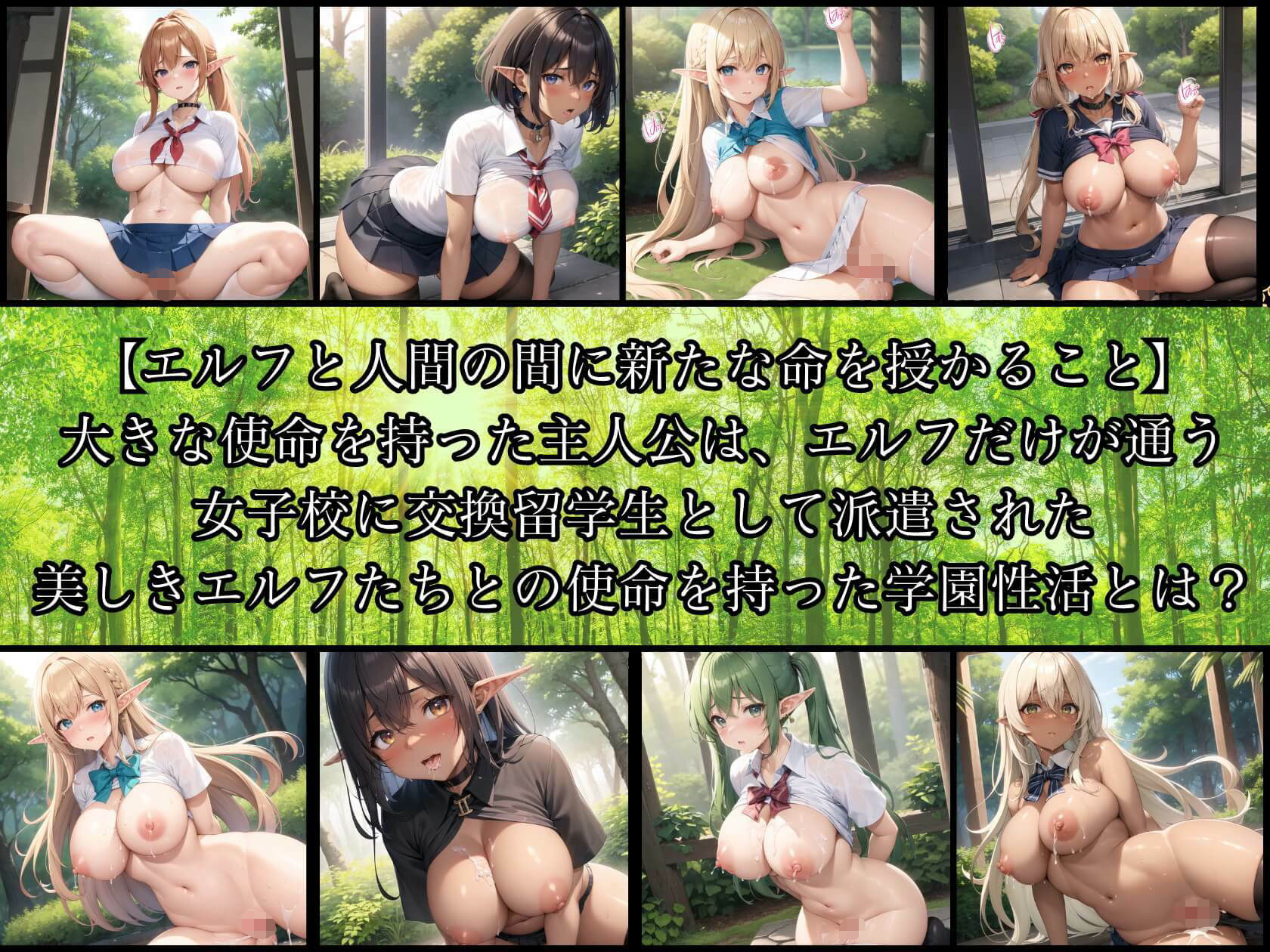エルフ女子校のハーレム学園性活4【豪華CG410枚収録】 サンプル1ページ目