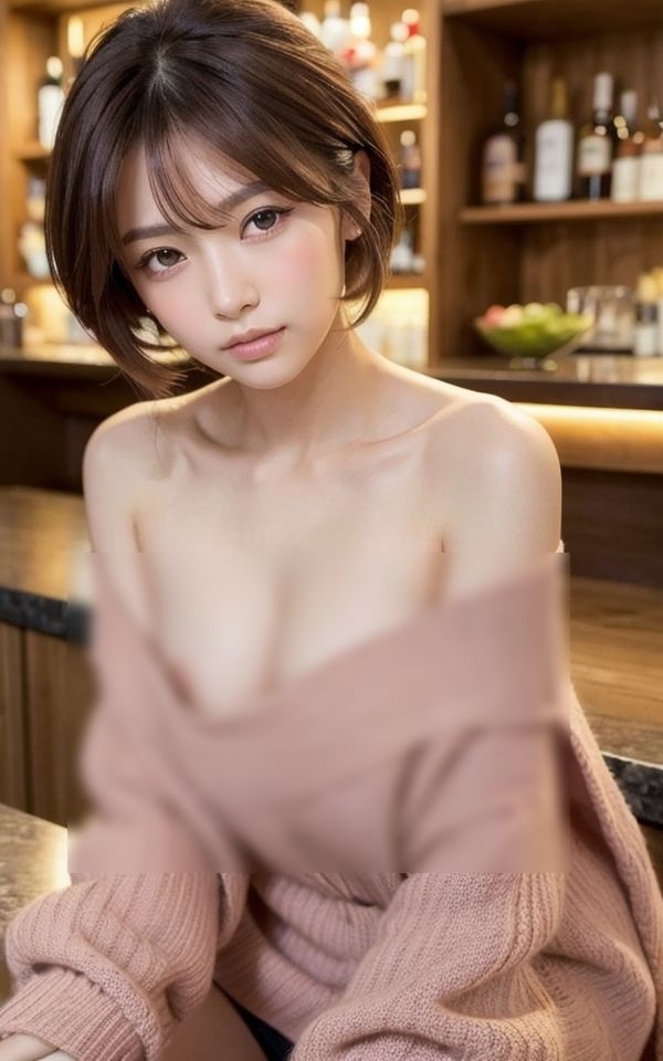 ノーブラでニットだけってドキドキするね Vol.2 サンプル2ページ目